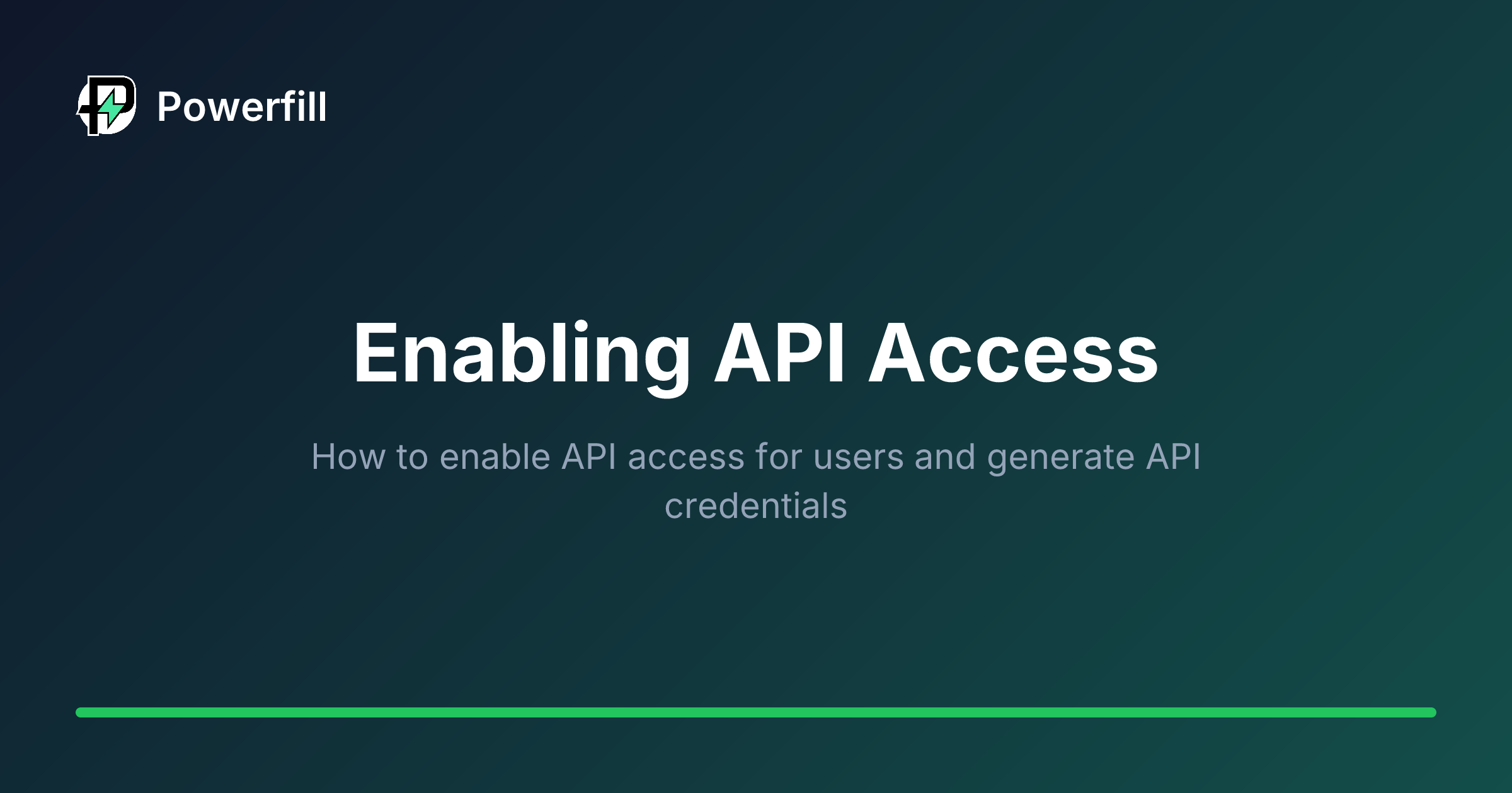 Arfa Api Dost Enabling API Access - Powerfill Docs