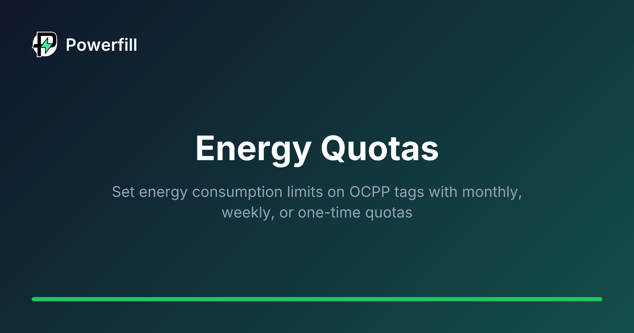 Energy Quotas - Powerfill Docs