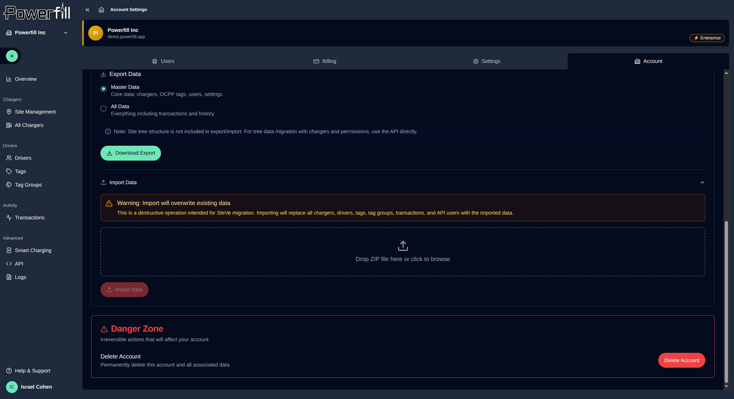 Migrate from SteVe to Powerfill | Powerfill Documentation